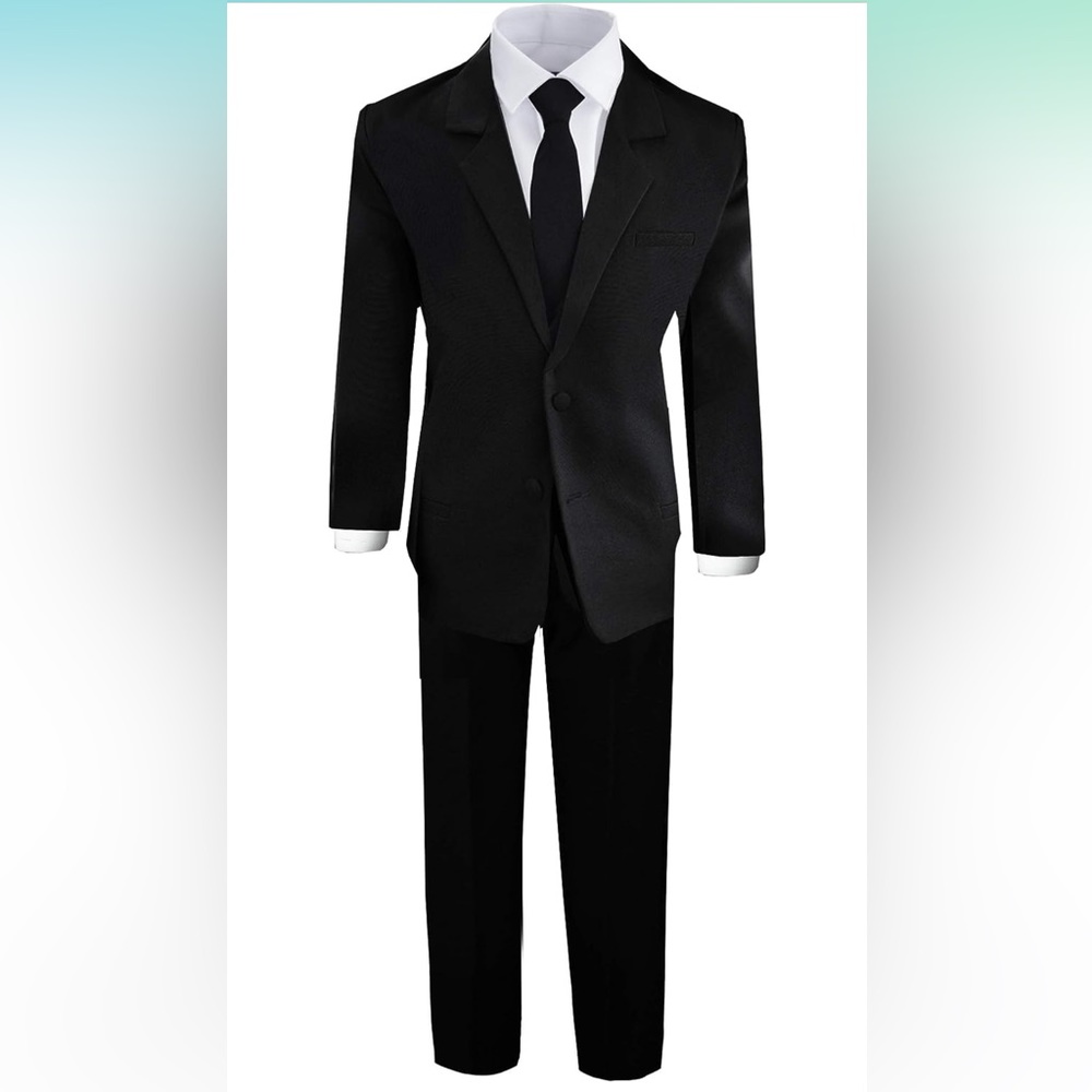 COPY - Boys Black Tuxedo Suit